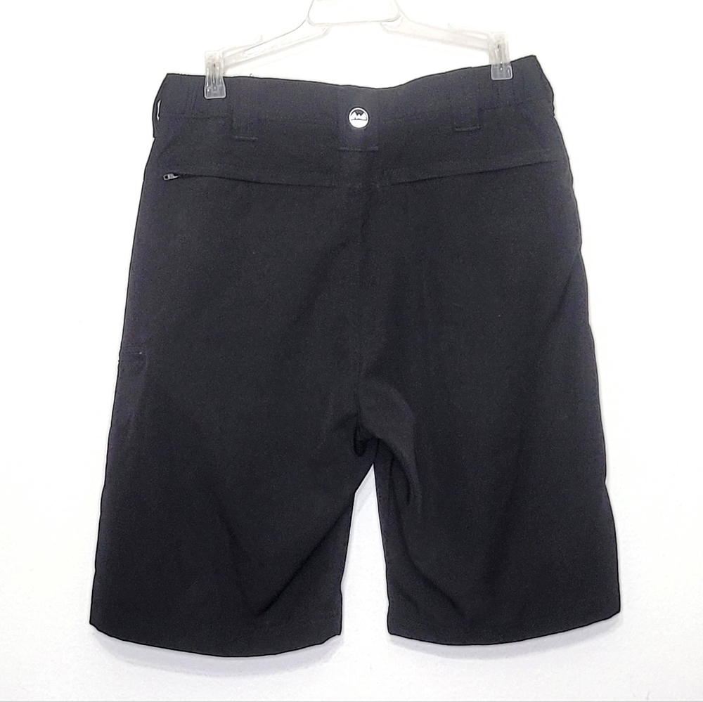 Wrangler Outdoor Black Chino Hiking Shorts Mens Size 30 Moisture Wicking - Picture 2 of 10